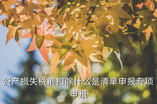 匯算清繳中資產(chǎn)損失指什么，資產(chǎn)損失未報(bào)損匯算清繳怎樣做