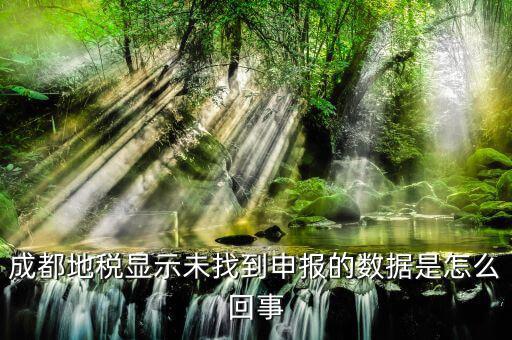 成都為什么地稅申報不了，成都地稅顯示未找到申報的數(shù)據(jù)是怎么回事