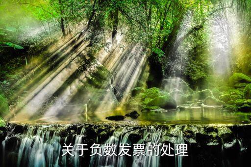 增值稅專用發(fā)票負數(shù)發(fā)票如何處理，負數(shù)發(fā)票開具和處理