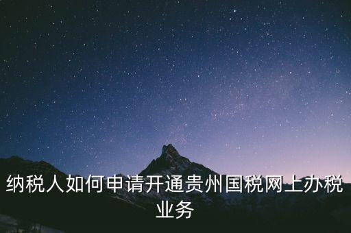 國稅如何開通網(wǎng)上辦稅資格，小規(guī)模納稅人第一次怎么開通網(wǎng)上報稅