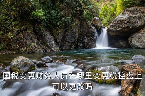 江西國稅局網上如何更改辦稅員，國稅變更財務人員在哪里變更稅控盤上可以更改嗎
