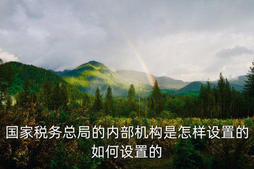 市稅務(wù)局如何設(shè)立區(qū)稅務(wù)機構(gòu)，稅務(wù)部門的部門設(shè)置