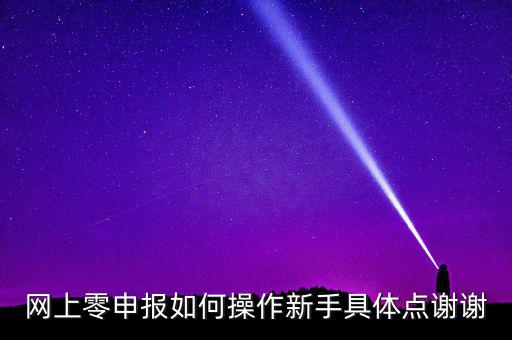 零申報(bào)如何網(wǎng)上申報(bào)，網(wǎng)上零申報(bào)如何操作新手具體點(diǎn)謝謝
