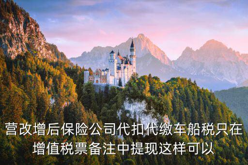 營改增車船稅如何入賬，營改增后車船稅發(fā)票如何入賬