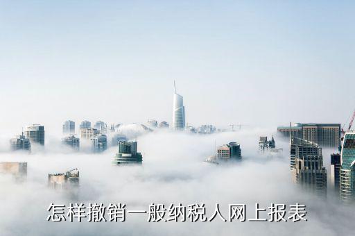如何撤銷(xiāo)申報(bào)表，怎樣撤銷(xiāo)一般納稅人網(wǎng)上報(bào)表