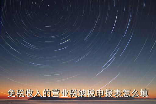 免稅如何填寫申報(bào)，免稅企業(yè)如何填報(bào)增值稅納稅申報(bào)表