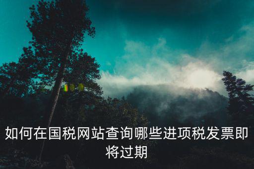 稅務(wù)局如何查進(jìn)項(xiàng)票，營(yíng)改增了如何抵扣呢怎么去查詢(xún)發(fā)票進(jìn)項(xiàng)信息
