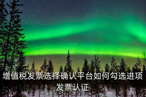 昆山如何網(wǎng)上發(fā)票勾選，增值稅發(fā)票選擇確認平臺如何勾選進項發(fā)票認證