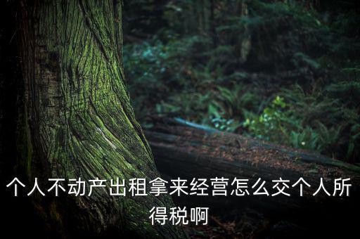 個人出租不動產如何納稅，個人房產出租應如何納稅 住宅可按5稅率征收