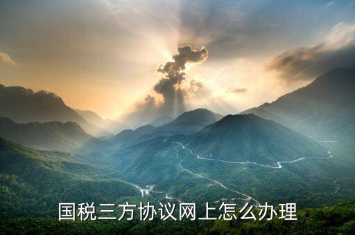 如何在國(guó)稅網(wǎng)上簽三方協(xié)議，網(wǎng)上報(bào)稅如何簽訂三方協(xié)議