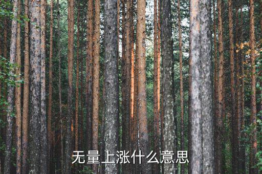 底部無量上漲說明什么，無量上漲什么意思