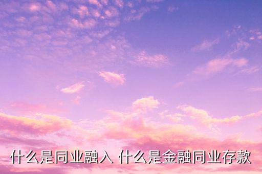 什么行業(yè)屬于同業(yè)賬戶，什么是銀行同業(yè)業(yè)務(wù)