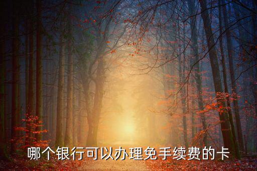 什么銀行的卡不用工本費(fèi)，哪種銀行卡辦理時不需要工本費(fèi)和年費(fèi)