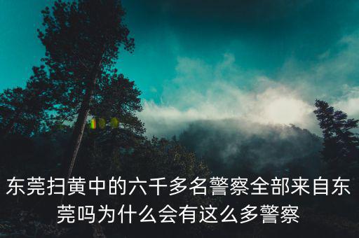 東莞為什么被掃黃，為什么東莞掃黃要選在今年