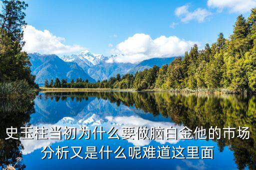 史玉柱為什么選擇腦白金，史玉柱為什么選擇在江陰開(kāi)始腦白金而不是熟悉的珠海