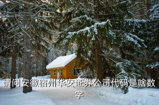 華安證券什么時間上市，請問安徽宿州華安證券公司代碼是啥數(shù)字