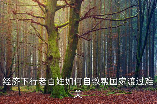 中國(guó)為什么經(jīng)濟(jì)下行老百姓怎么辦，經(jīng)濟(jì)下行老百姓如何自救幫國(guó)家渡過(guò)難關(guān)