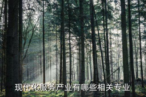 現(xiàn)代化服務產(chǎn)業(yè)有哪些相關專業(yè)
