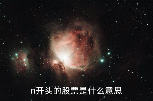 n開頭的股票是什么意思，股票名字前面有個大寫N是什么意思