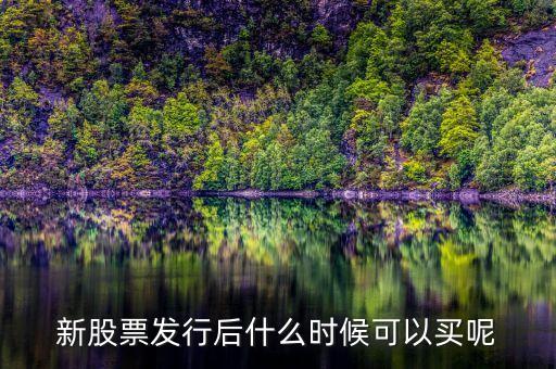 上市股票什么時(shí)候買，股票什么時(shí)候買
