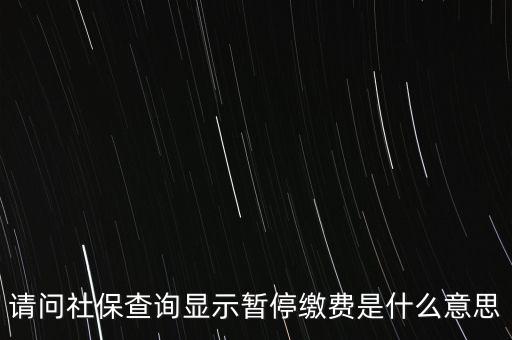 全國社?；饡和Ｊ裁匆馑?，社保停保是什么意思