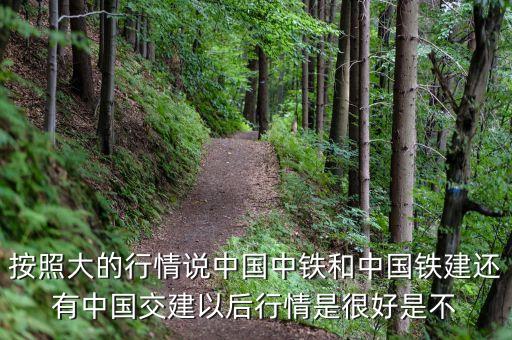 中國鐵建什么時(shí)候復(fù)牌，按照大的行情說中國中鐵和中國鐵建還有中國交建以后行情是很好是不
