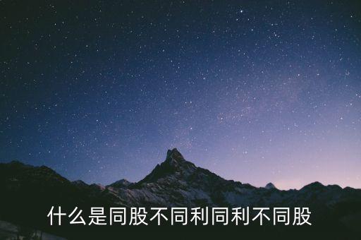 同利b是什么股票，b 股什么股票