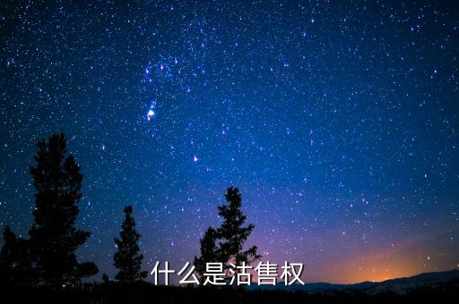 沽售是什么意思，什么是沽售權