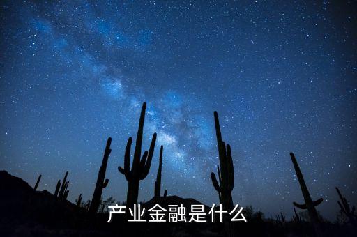 產業(yè)金融是什么，產業(yè)金融是什么