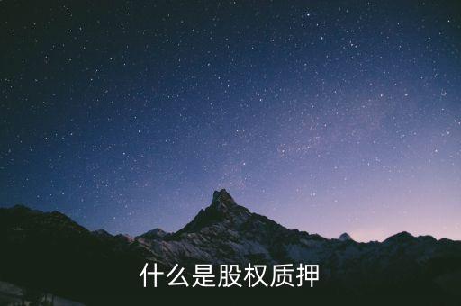 什么是股權(quán)質(zhì)押反擔(dān)保，什么是股權(quán)質(zhì)押