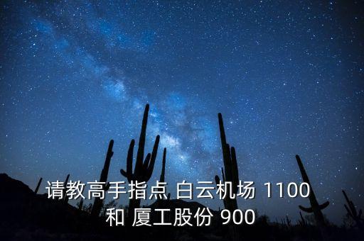 請教高手指點(diǎn) 白云機(jī)場 1100 和 廈工股份 900