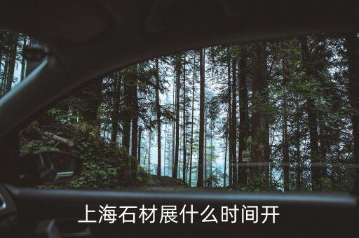 上海石墨烯大會什么時候開，上海石材展什么時間開