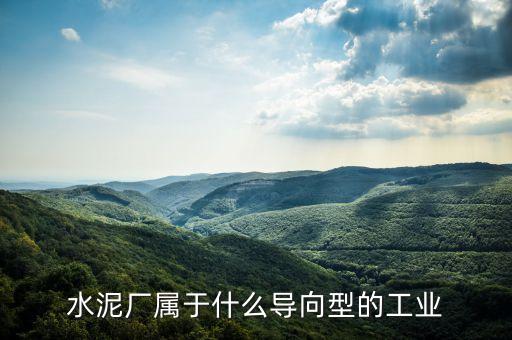水泥廠屬于什么導向型的工業(yè)