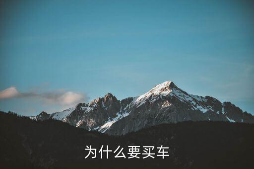 小家庭為什么要買車，為什么要買車
