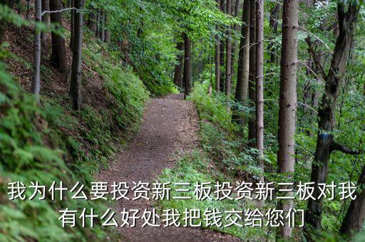 為什么投資新三板，我為什么要投資新三板投資新三板對(duì)我有什么好處我把錢交給您們