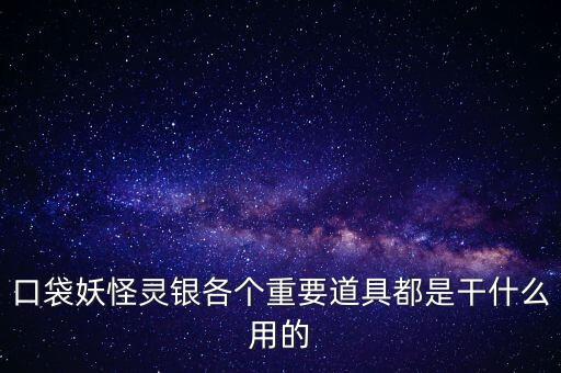 口袋妖怪銀里的元力是干什么用的，口袋妖怪銀 不懂得物品的作用意思1 普力使用招式有作用2