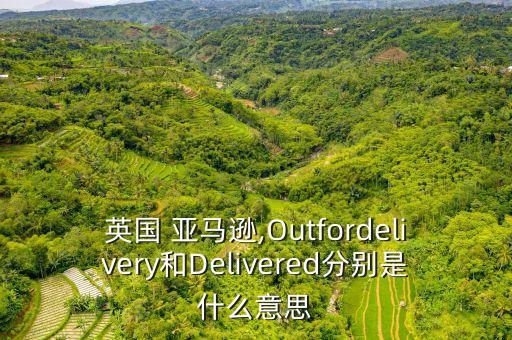 英國(guó) 亞馬遜,Outfordelivery和Delivered分別是什么意思
