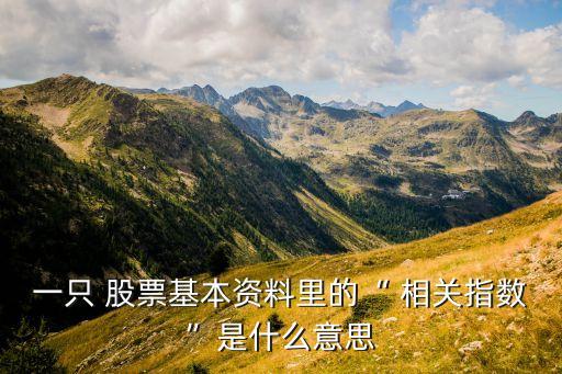 股票的相關系數,股票相關系數為-1說明什么