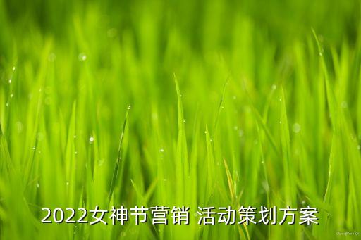 2022女神節(jié)營(yíng)銷(xiāo) 活動(dòng)策劃方案