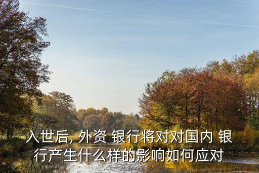 入世后, 外資 銀行將對對國內 銀行產生什么樣的影響如何應對