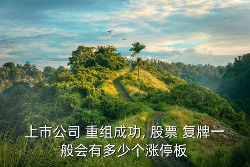 上市公司 重組成功, 股票 復(fù)牌一般會有多少個漲停板
