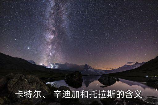 卡特爾、 辛迪加和托拉斯的含義