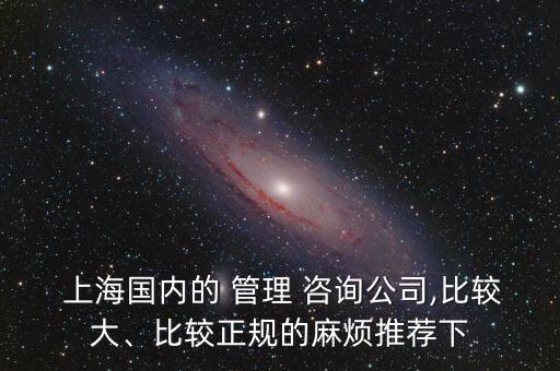  上海國內(nèi)的 管理 咨詢公司,比較大、比較正規(guī)的麻煩推薦下