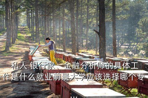  私人 銀行家、金融分析師的具體工作是什么就業(yè)前景大學(xué)應(yīng)該選擇哪個專...
