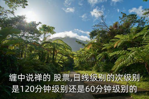 纏中說(shuō)禪的 股票,日線(xiàn)級(jí)別的次級(jí)別是120分鐘級(jí)別還是60分鐘級(jí)別的