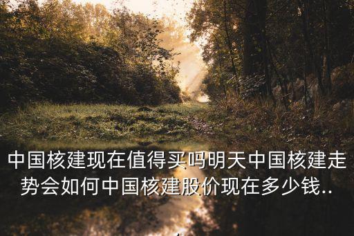 中國(guó)核建現(xiàn)在值得買(mǎi)嗎明天中國(guó)核建走勢(shì)會(huì)如何中國(guó)核建股價(jià)現(xiàn)在多少錢(qián)...