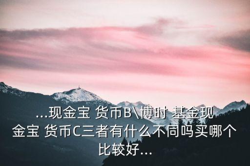 貨幣基金a類(lèi)和b類(lèi)的區(qū)別,現(xiàn)金類(lèi)理財(cái)和貨幣基金的區(qū)別