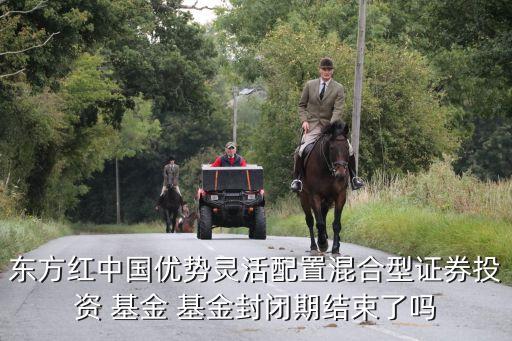 東方紅中國優(yōu)勢(shì)靈活配置混合型證券投資 基金 基金封閉期結(jié)束了嗎