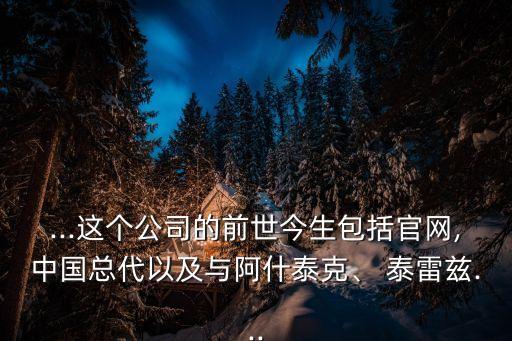 ...這個(gè)公司的前世今生包括官網(wǎng),中國(guó)總代以及與阿什泰克、 泰雷茲...