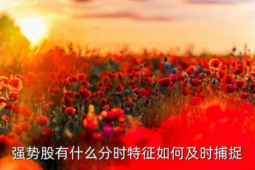 強(qiáng)勢股有什么分時(shí)特征如何及時(shí)捕捉
